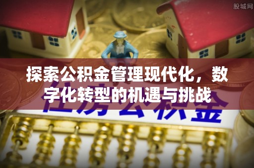 从化探索公积金管理现代化，数字化转型的机遇与挑战