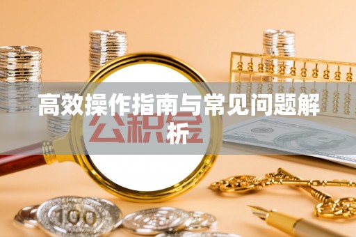 从化高效操作指南与常见问题解析