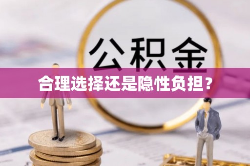 从化合理选择还是隐性负担？