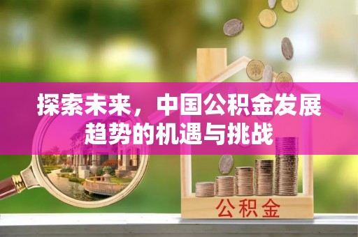从化探索未来，中国公积金发展趋势的机遇与挑战